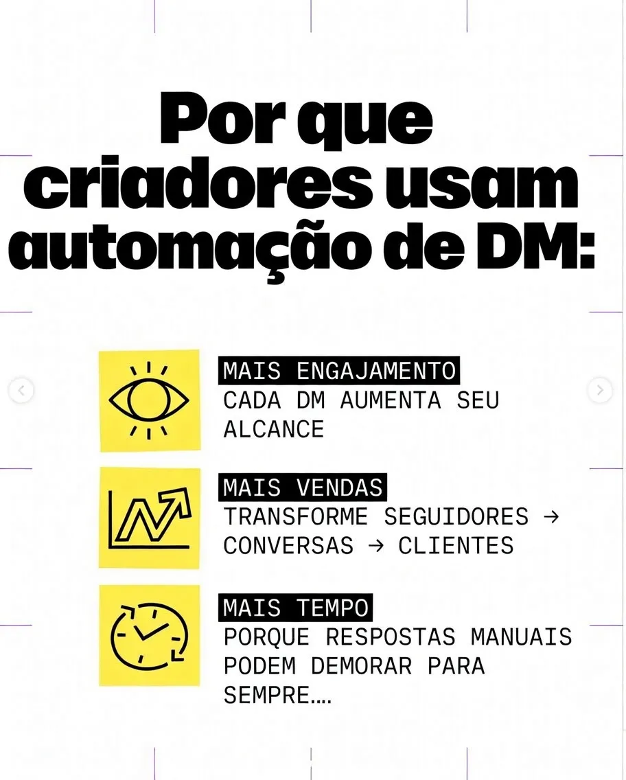 Exemplo de material exclusivo enviado automaticamente via Direct do Instagram