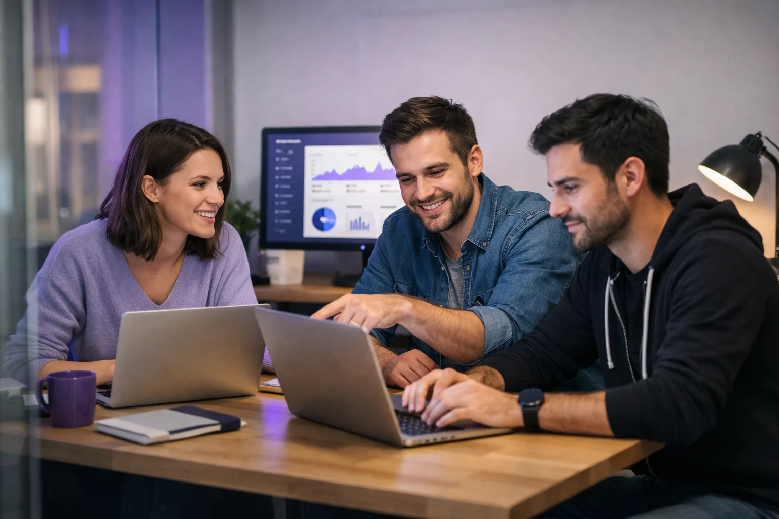 Equipe Orzag desenvolvendo soluções de automação inteligente e design digital de alta performance