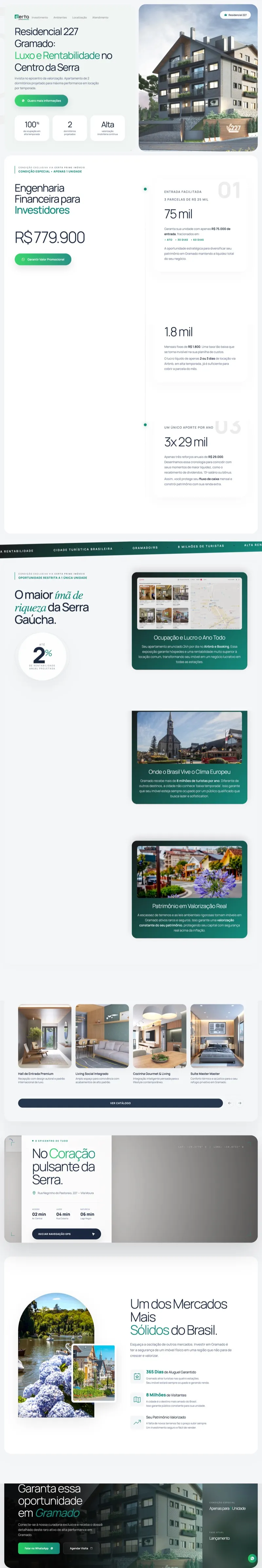 Exemplo de site para Imobiliária de Luxo desenvolvido pela Orzag